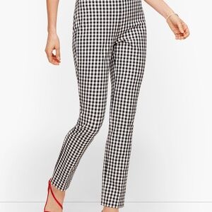 Talbots Black and White Check Pants NWT